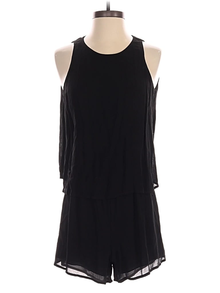 Pre-owned Babaton Romper In Black