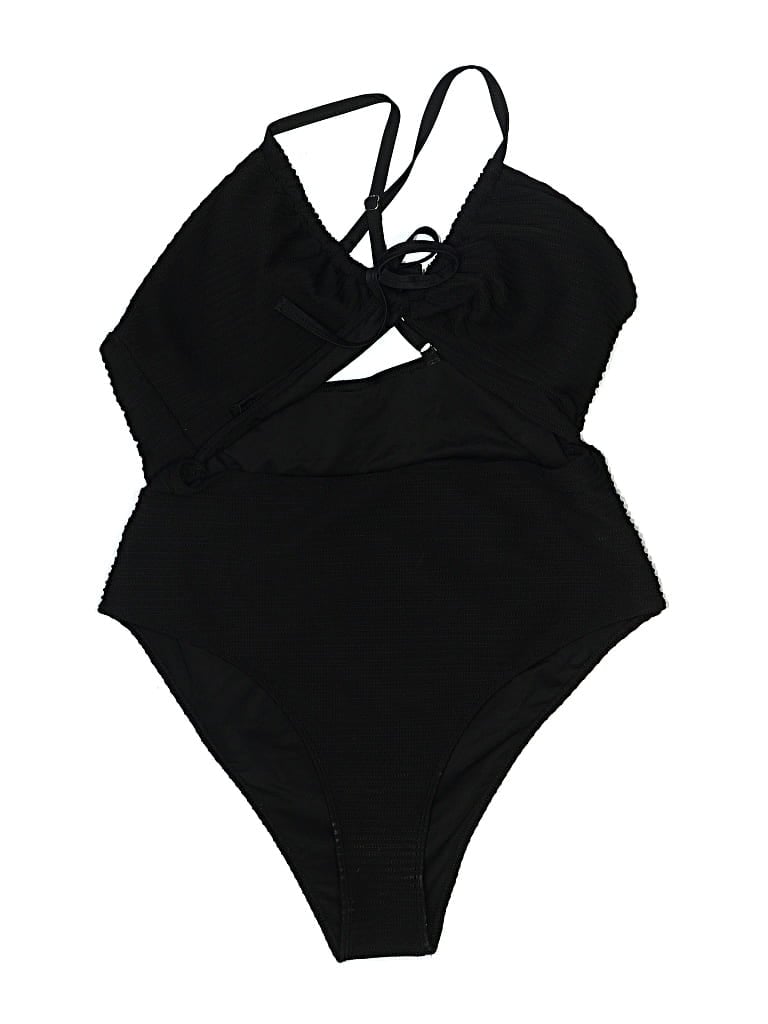 Pre-owned Unbranded One Piece Swimsuit In Black