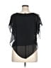 BCX 100% Polyester Black Short Sleeve Blouse Size XL - photo 2