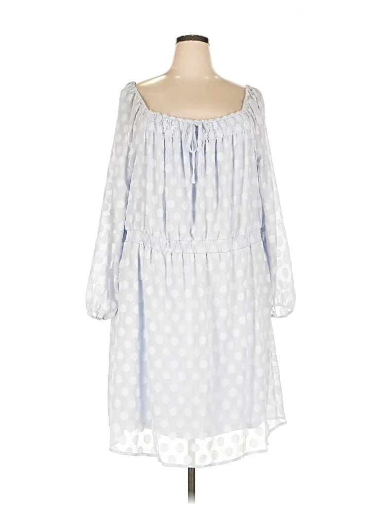 Pre-owned Lc Lauren Conrad Casual Dress In White