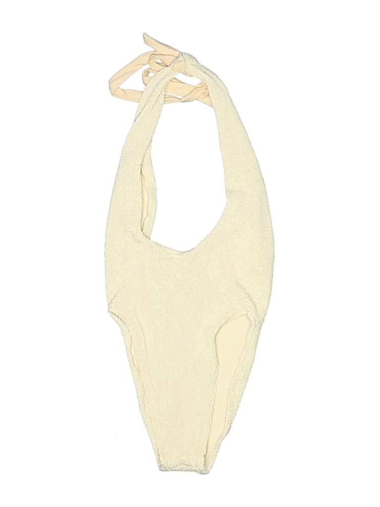 Pre-owned Love & Bikinis One Piece Swimsuit In White