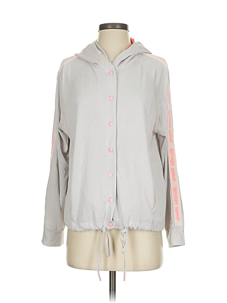 Pre-owned Assorted Brands Windbreaker Jacket In Gray