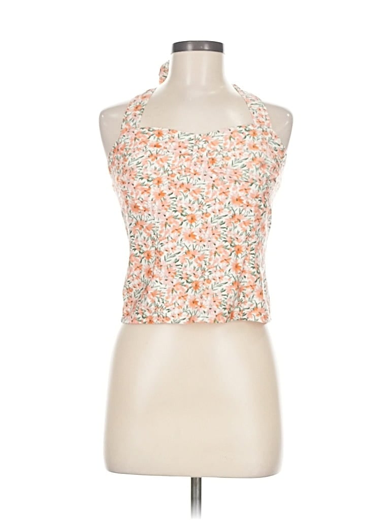 Pre-owned A. Byer Sleeveless Blouse In Orange