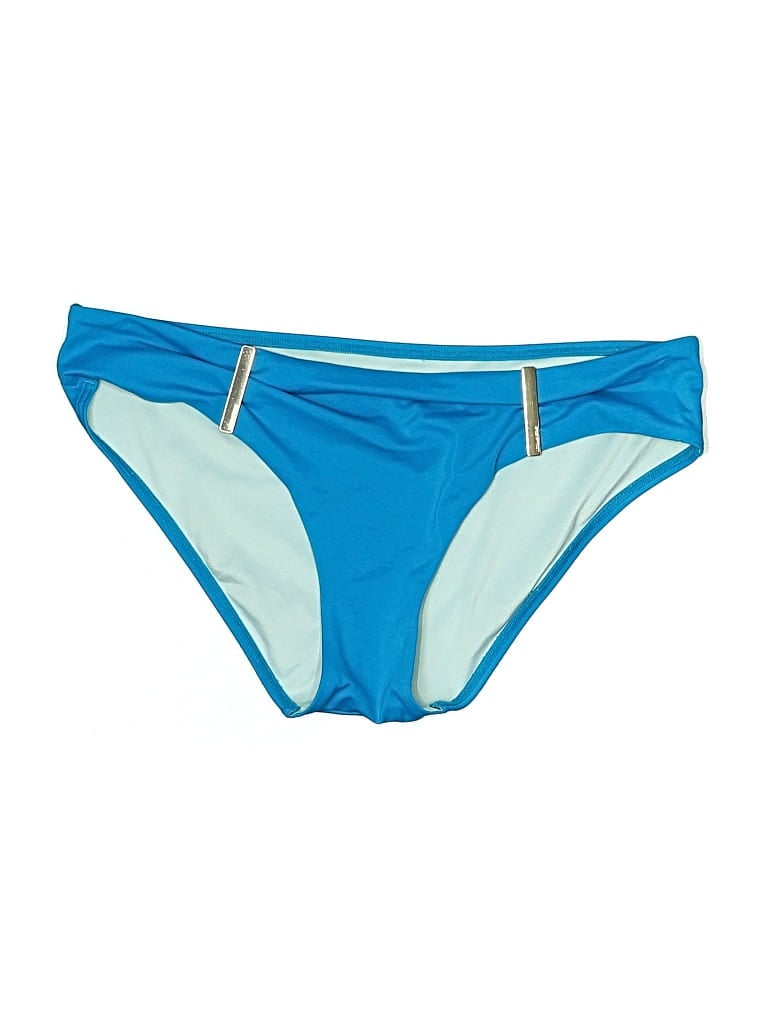 Pre-owned Victoria's Secret Swimsuit Bottoms In Blue