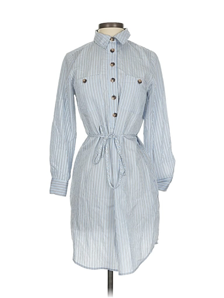 Pre-owned Ann Taylor Loft Casual Dress In Blue