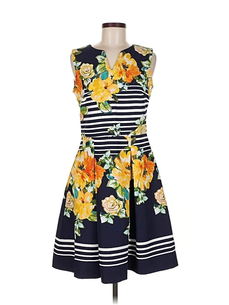 Pre-owned Dressbarn Casual Dress In Yellow