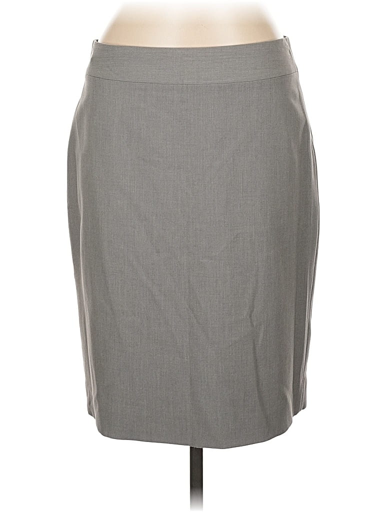 Pre-owned J.crew Mercantile Formal Skirt In Gray