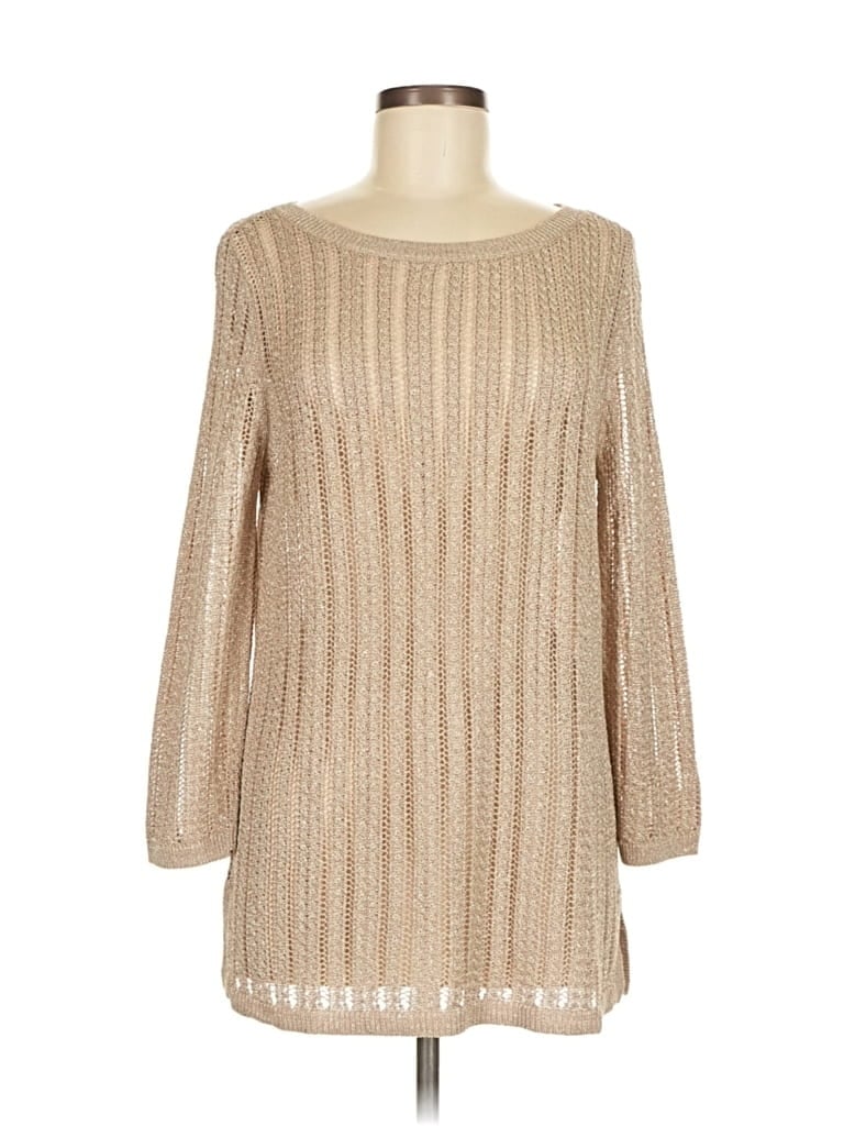 Pre-owned Talbots Pullover Sweater In Brown