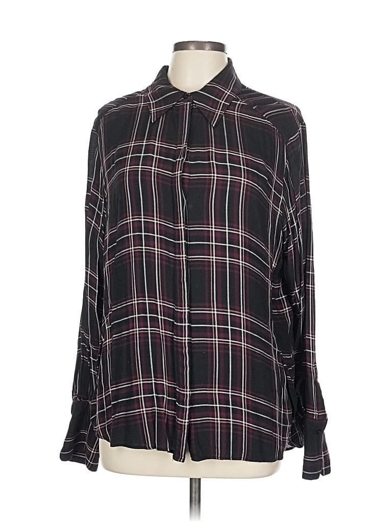 PAIGE Pre-owned Long Sleeve Blouse In Black