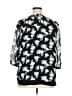 New Directions 100% Polyester Black 3/4 Sleeve Blouse Size XL - photo 2
