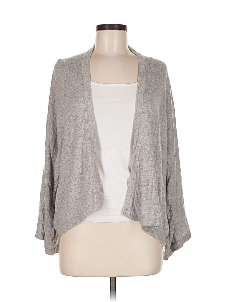 Pre-owned Synergy Cardigan Sweater In Gray