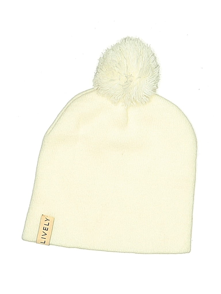 Pre-owned Lively Beanie Hat In White