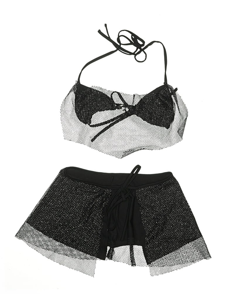 Pre-owned Shein Two Piece Swimsuit In Gray