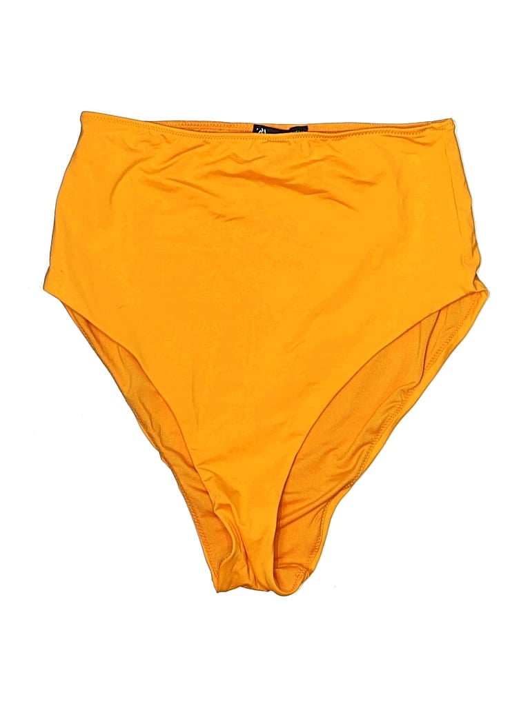 Pre-owned Zara Swimsuit Bottoms In Orange