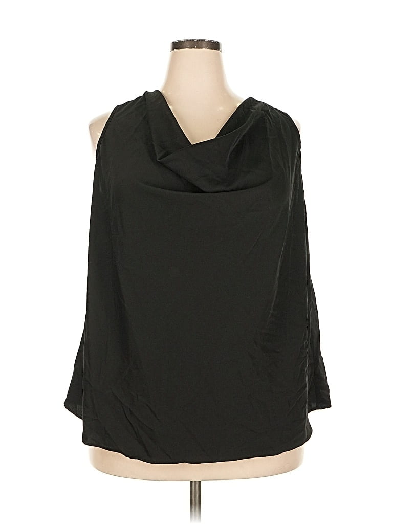 Pre-owned Emery Rose Tank Top Black Cowl Neck Tops