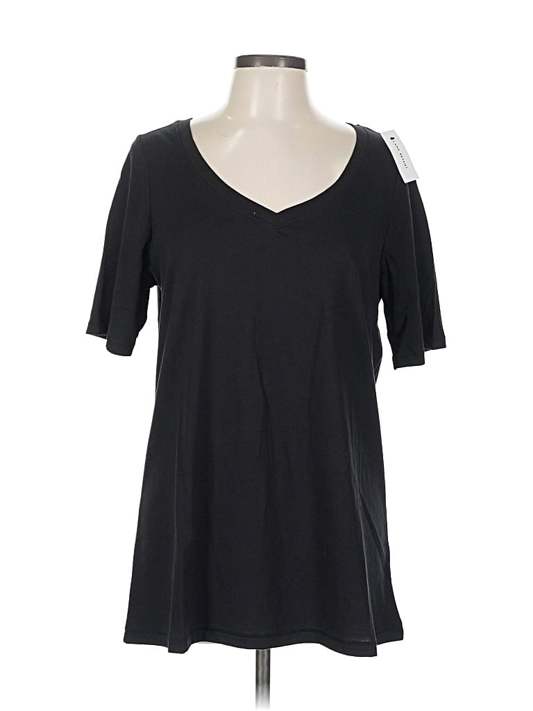 Lane Bryant Short Sleeve T-shirt In Black