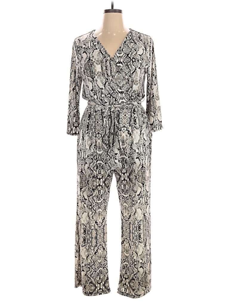 Pre-owned Inc International Concepts Jumpsuit In Silver