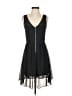 Bebe 100% Polyester Solid Black Cocktail Dress Size XS - photo 1