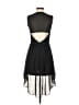 Bebe 100% Polyester Solid Black Cocktail Dress Size XS - photo 2