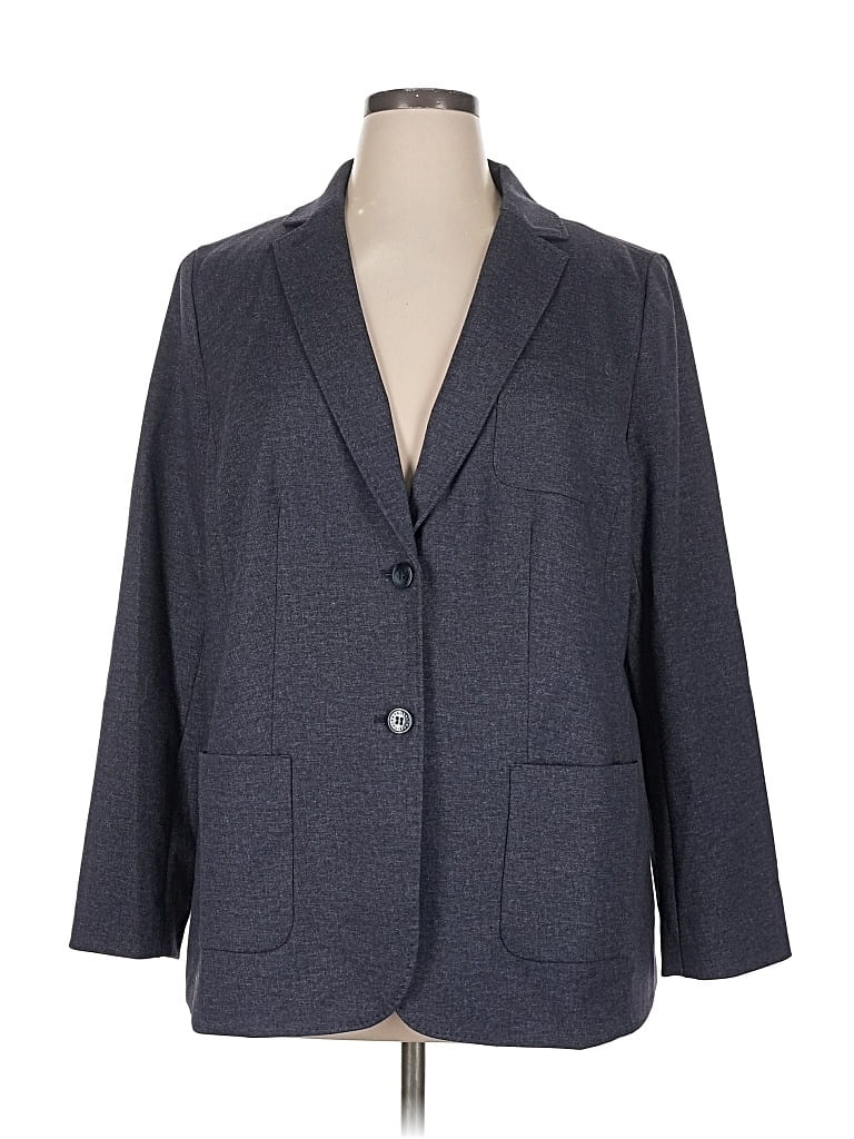Pre-owned Talbots Blazer Jacket In Gray