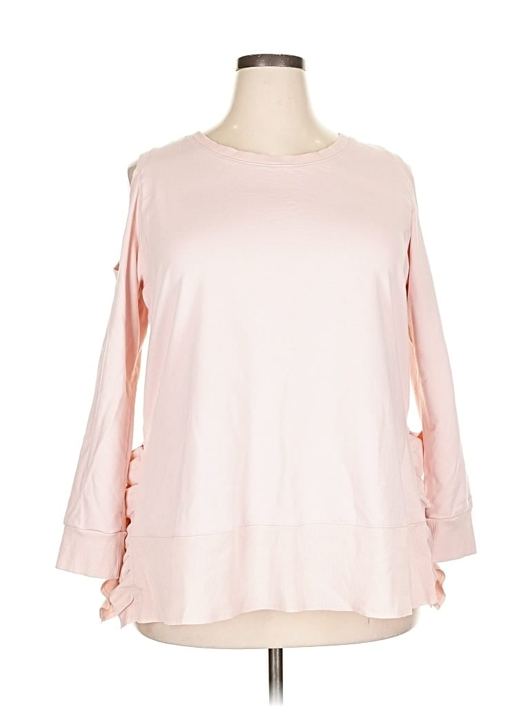 LANE BRYANT Pre-owned Sweatshirt In Pink