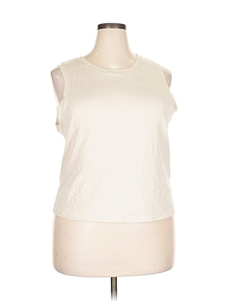 Old Navy Sleeveless T-shirt In White
