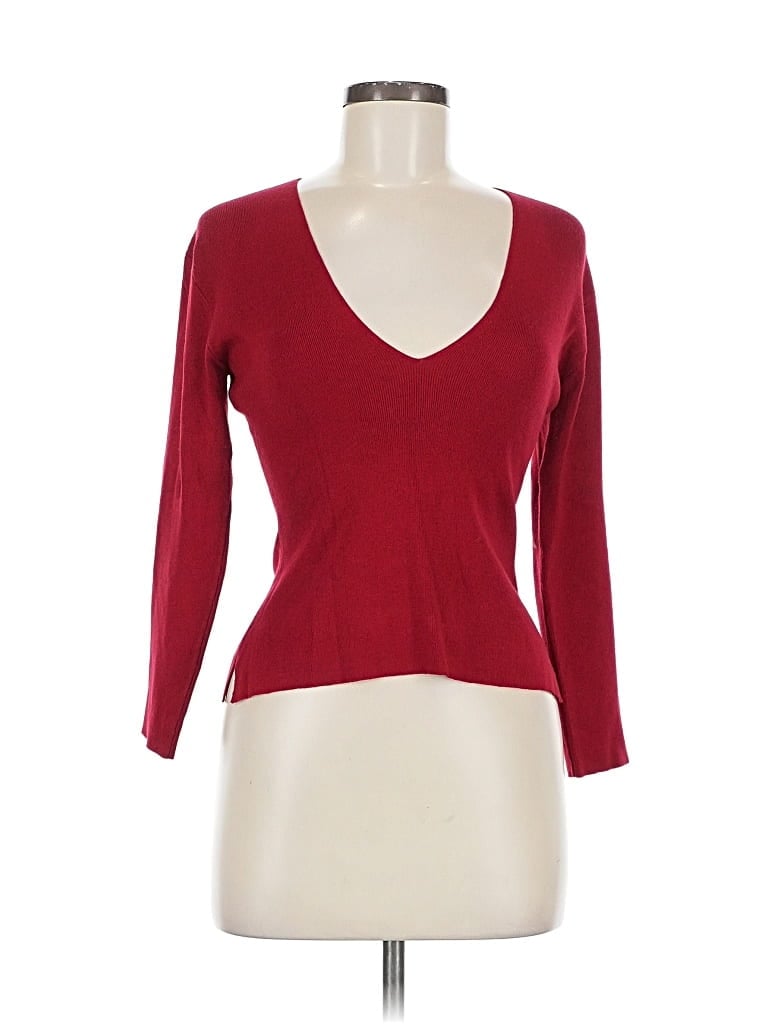 Pre-owned James Perse Cardigan Sweater In Red