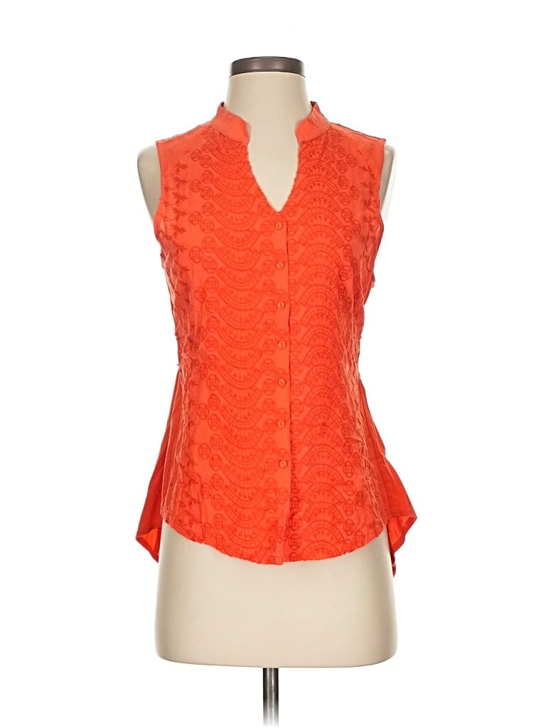 Pre-owned Tiny Sleeveless Blouse In Orange