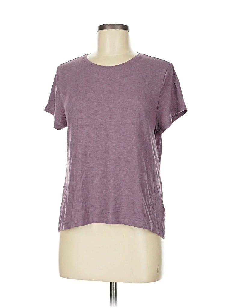 Pre-owned Athleta Short Sleeve T-shirt In Purple
