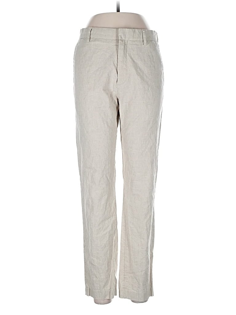 Pre-owned H&m Linen Pants In Gray