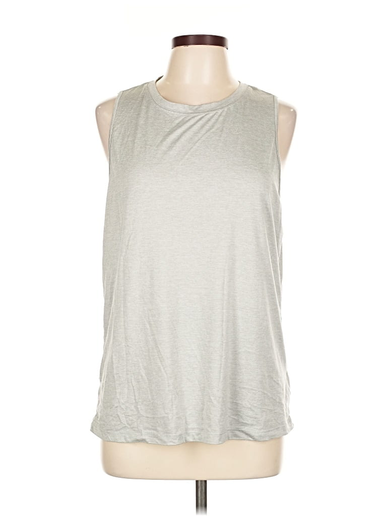 Pre-owned Fabletics Sleeveless T-shirt In Silver