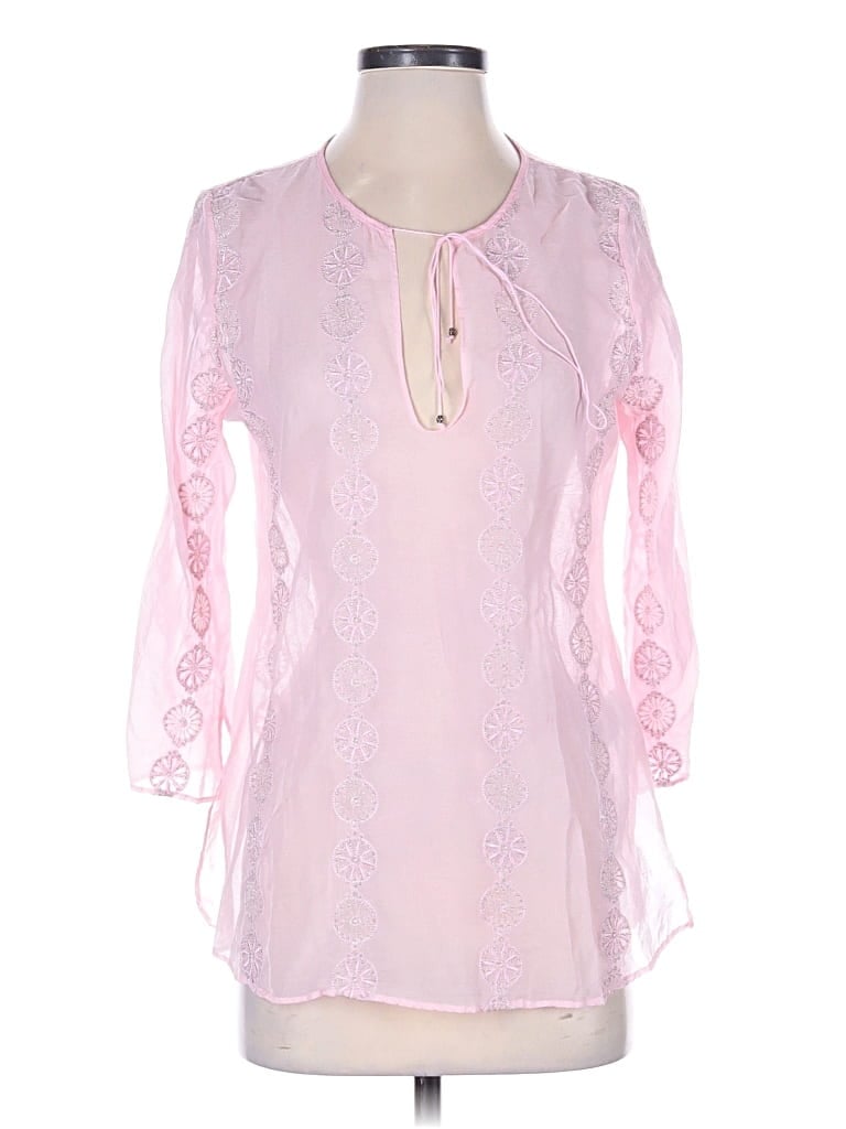 Pre-owned Joie 3/4 Sleeve Blouse In Pink