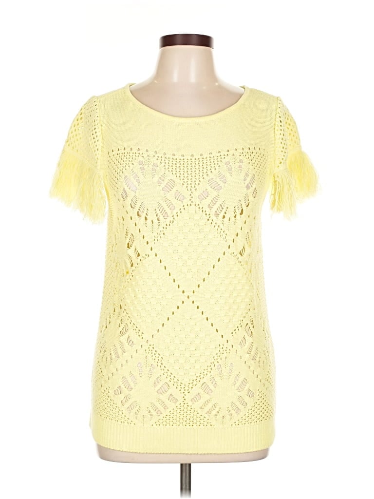 Pre-owned Inc International Concepts Cardigan Sweater In Yellow