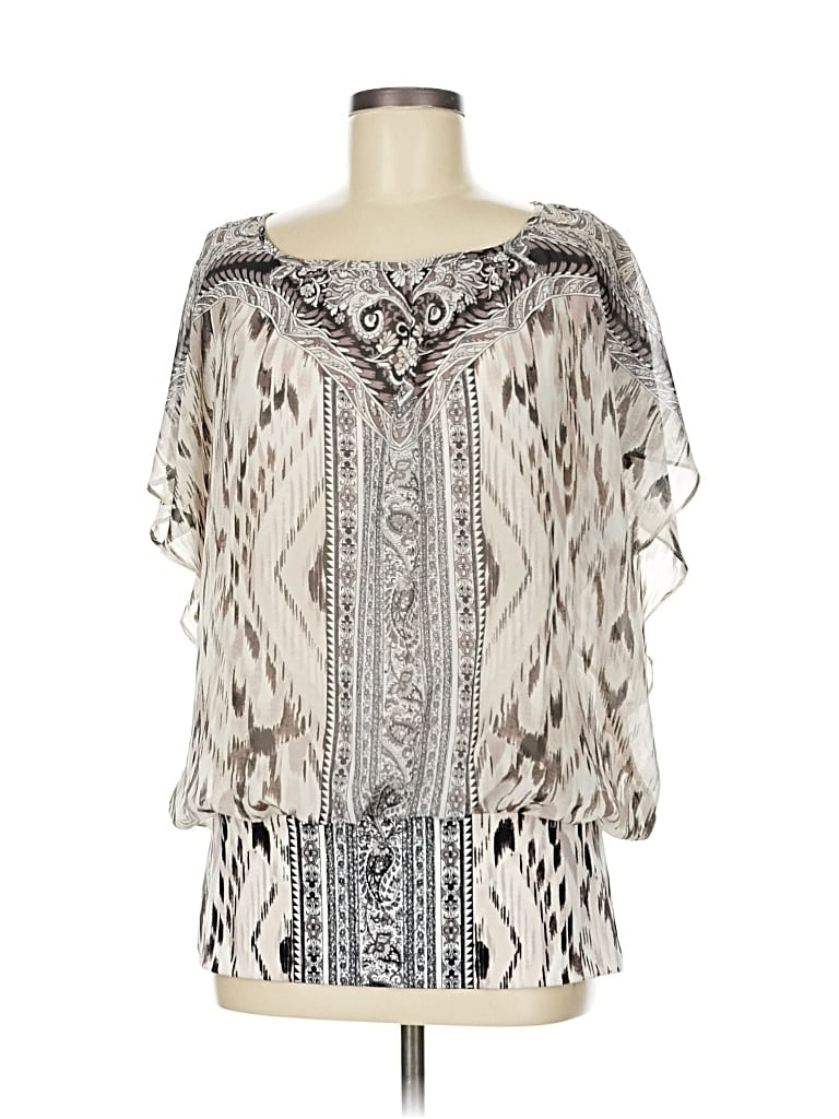 Jm Collection 3/4 Sleeve Blouse In Multi