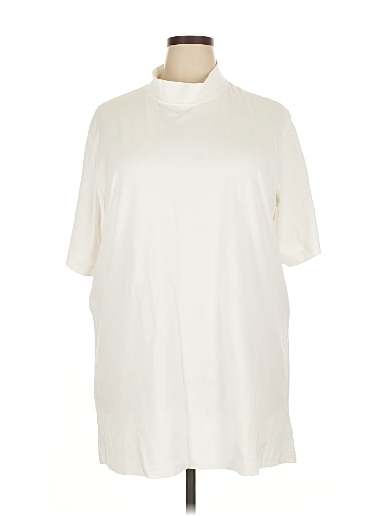 Pre-owned Lands' End Casual Dress In White