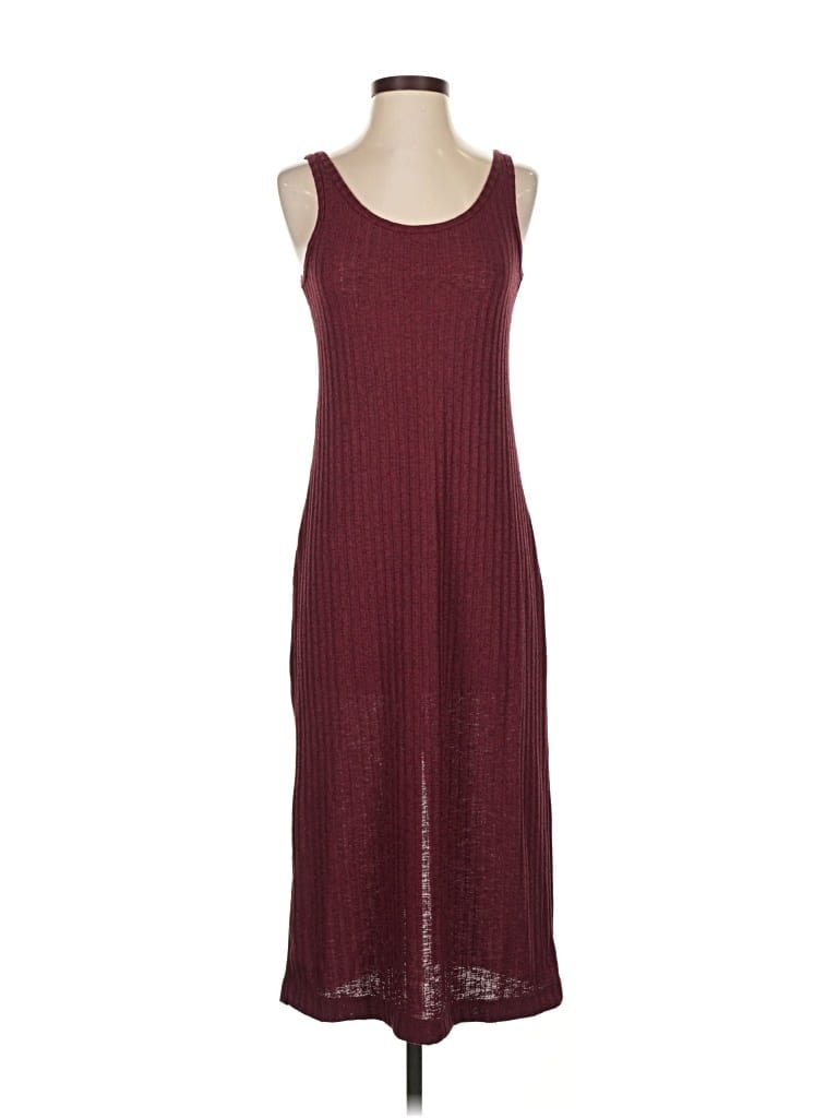 H&M Pre-owned Casual Dress In Burgundy