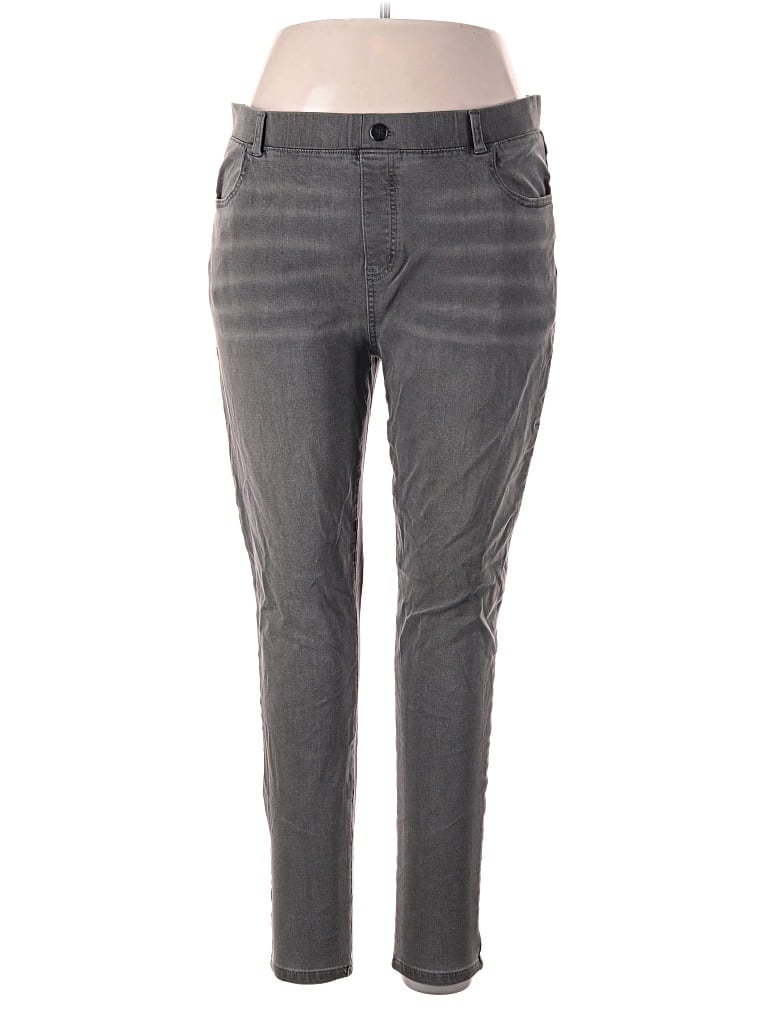 Pre-owned Betabrand Jeggings In Gray