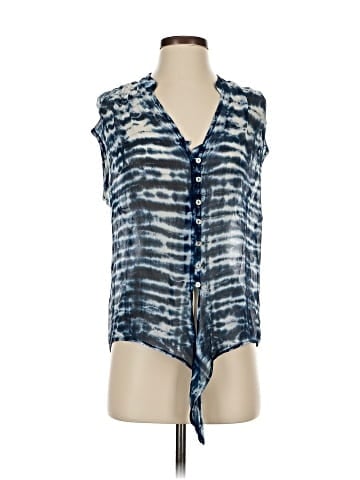 Red Haute Sleeveless Silk Top (view 1)
