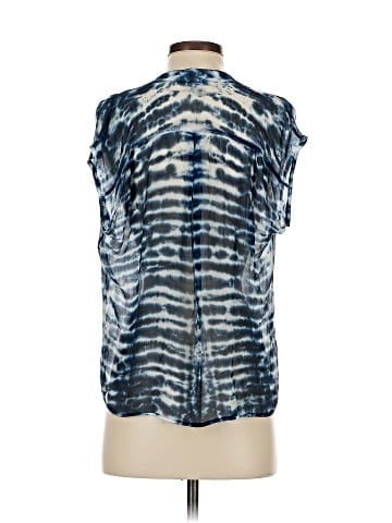 Red Haute Sleeveless Silk Top (view 2)