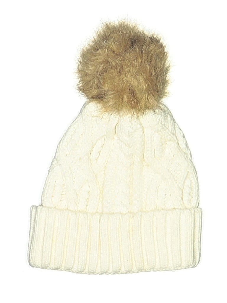 Pre-owned Urban Outfitters Beanie Hat In White