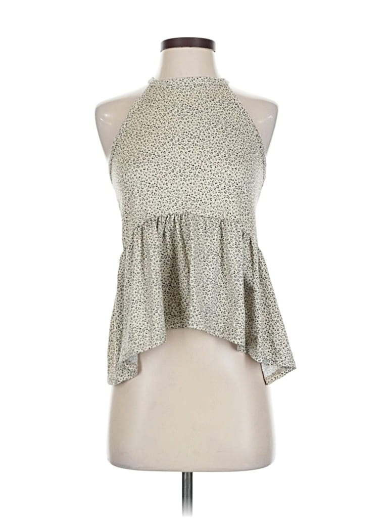 Pre-owned Gaze Sleeveless Blouse In Silver