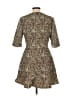 Saloni Animal Print Brown Tan Cocktail Dress Size 12 - photo 2