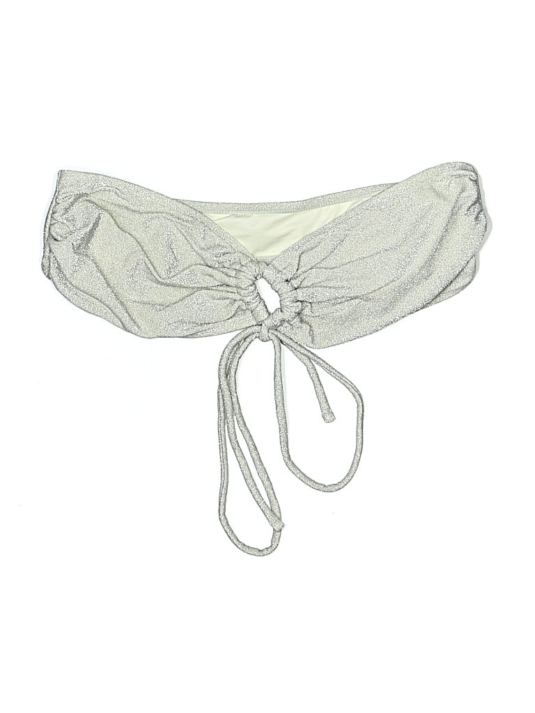 FOREVER 21 Pre-owned Swimsuit Bottoms In Silver