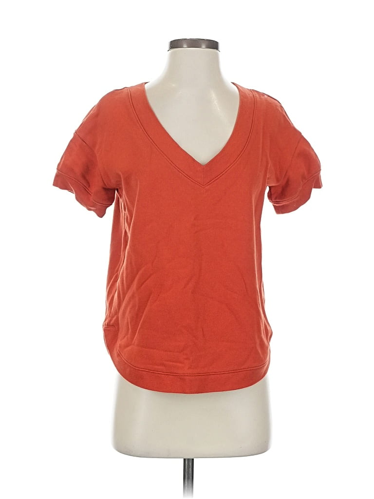 Pre-owned Madewell Cardigan Sweater In Orange