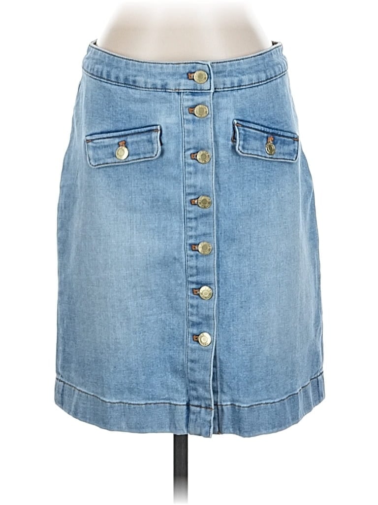 Click to view more detailed imagery on our partner's website Pre-owned Talbots Denim Skirt In Blue