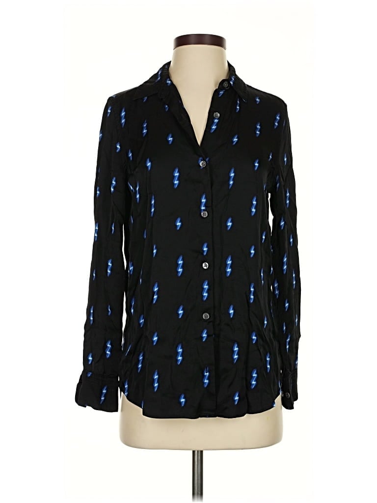 Click to view more detailed imagery on our partner's website Pre-owned Equipment Long Sleeve Blouse In Black