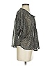 Patterson J. Kincaid 100% Polyester Gray 3/4 Sleeve Blouse Size XS - photo 4