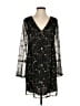 BCBGeneration 100% Polyester Floral Black Cocktail Dress Size XS - photo 1