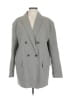 Steve Madden 100% Polyester Houndstooth Gray Coat Size L - photo 1