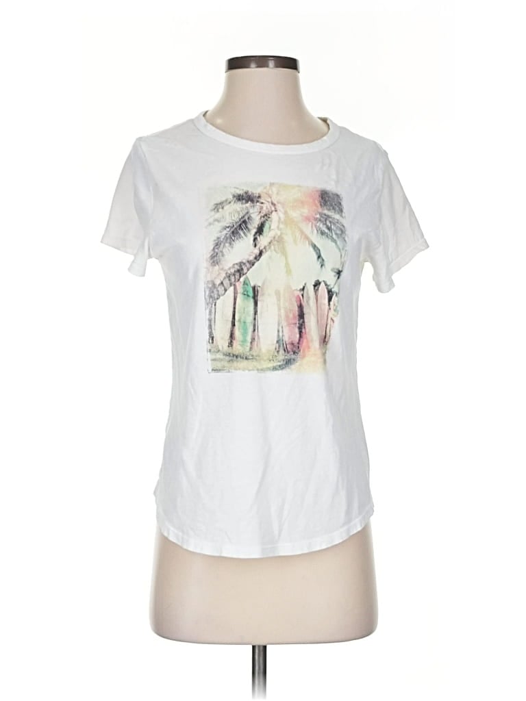 Pre-owned Old Navy Short Sleeve T-shirt In White